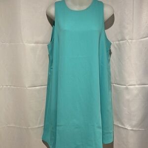 60s Style Turquoise Trapeze Swing Dress Tunic Dress Size Medium
